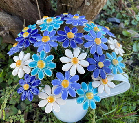 Håndlaget keramisk blomst mix & match