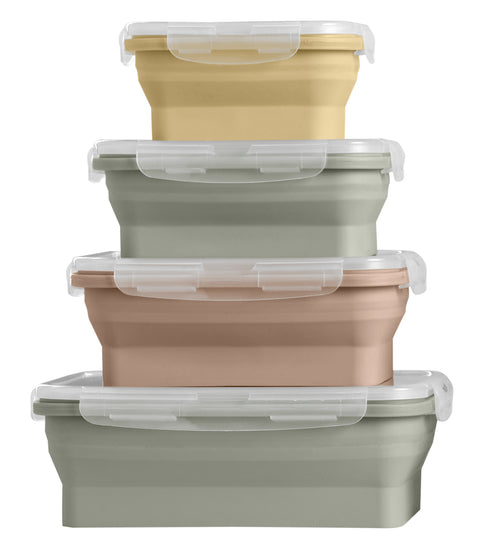 4pk sammenleggbar matboks