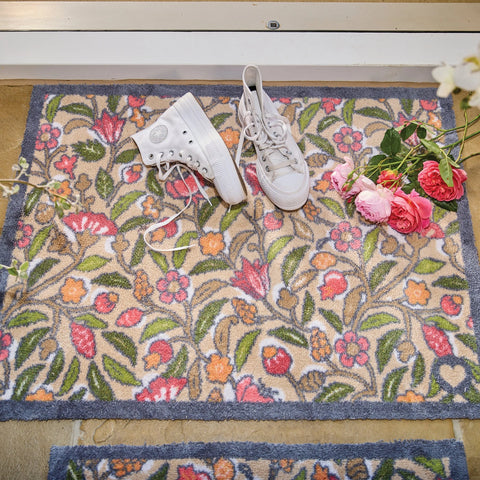 Dørmatte maskinvaskbar, May floral