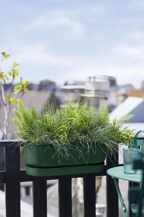 Balkongkasse komplett 52cm grønn, Greenville