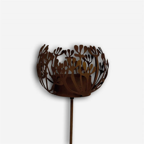 Høy fakkelholder Blomstermorot rust
