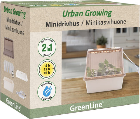 Minidrivhus m/vekstlys