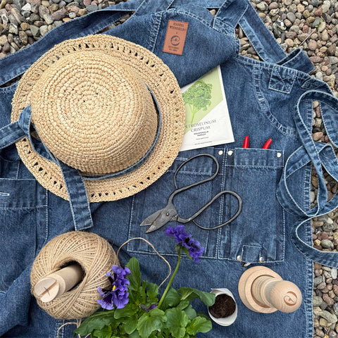 Forkle langt denim, jubileumskolleksjon