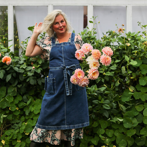Forkle langt denim, jubileumskolleksjon