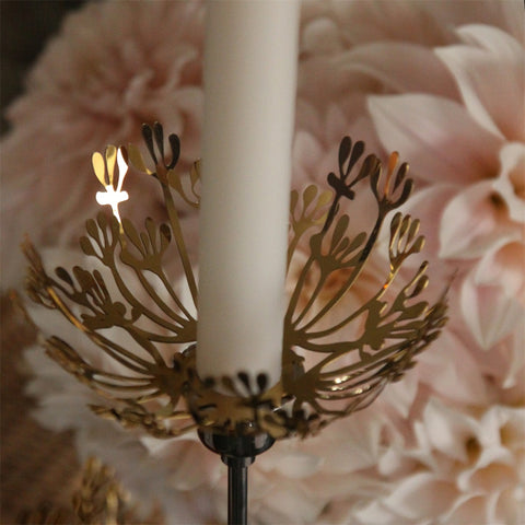 Lysmansjett blomstermorot kronelys