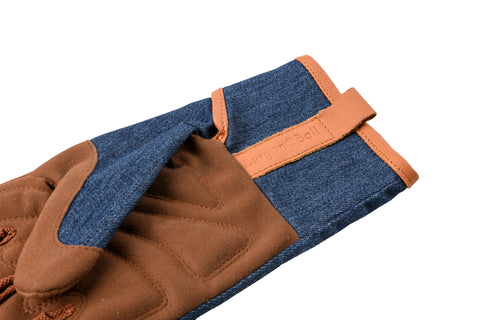 Hagehansker til menn, denim