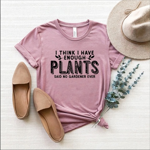 T-Skjorte I have enough plants, rosa