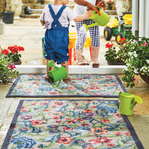 Løper maskinvaskbar, Garden multi floral 2