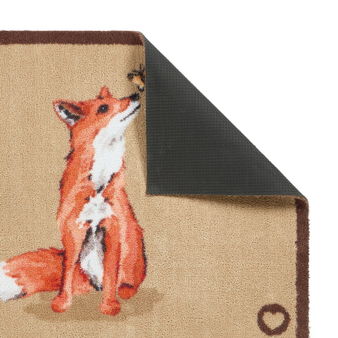 Dørmatte maskinvaskbar, Ginger fox
