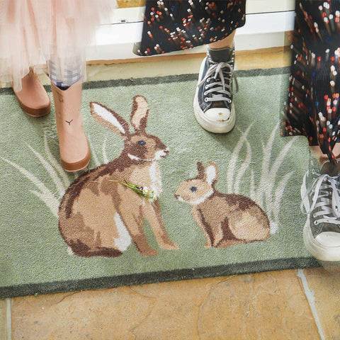 Dørmatte maskinvaskbar, Rabbit 1