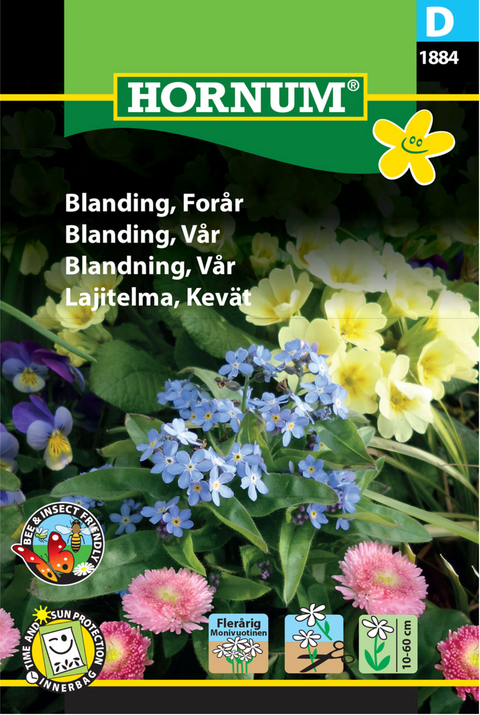 Blanding vårblomster