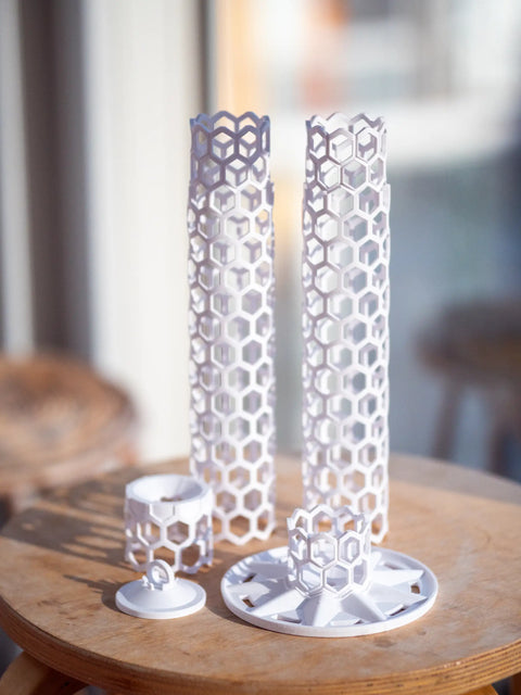 Mosestokk påbyggbar hvit