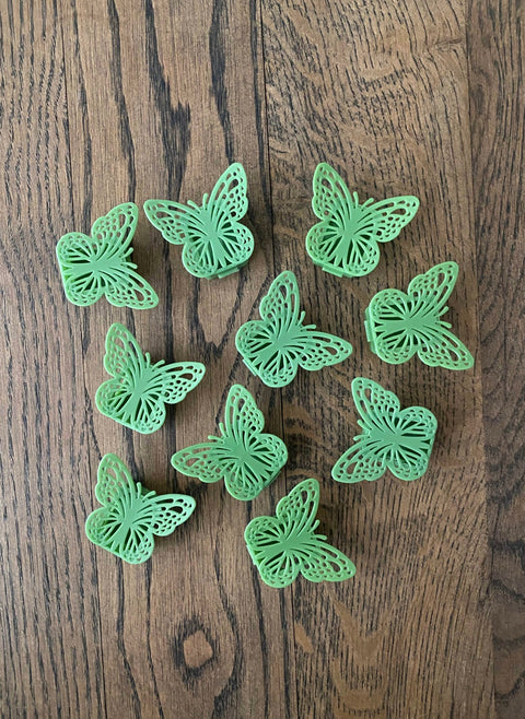 10pk Veggklips for klatreplanter sommerfugl