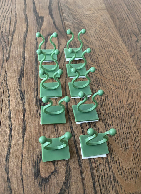 10pk Veggklips for klatreplanter klyper