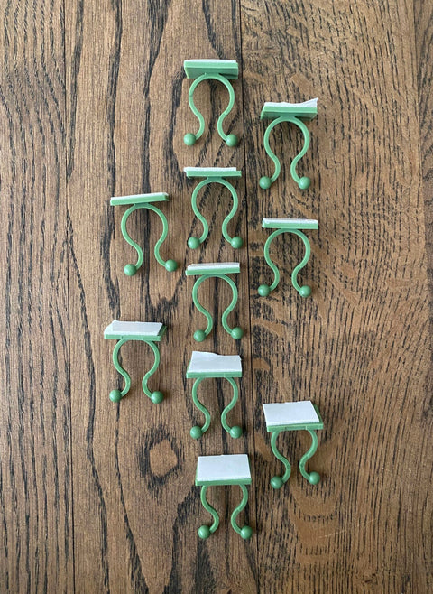 10pk Veggklips for klatreplanter klyper