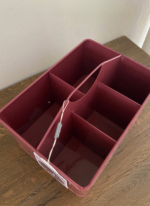 Redskapskasse stål burgunder