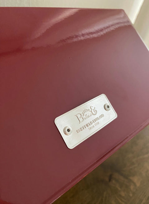 Redskapskasse stål burgunder