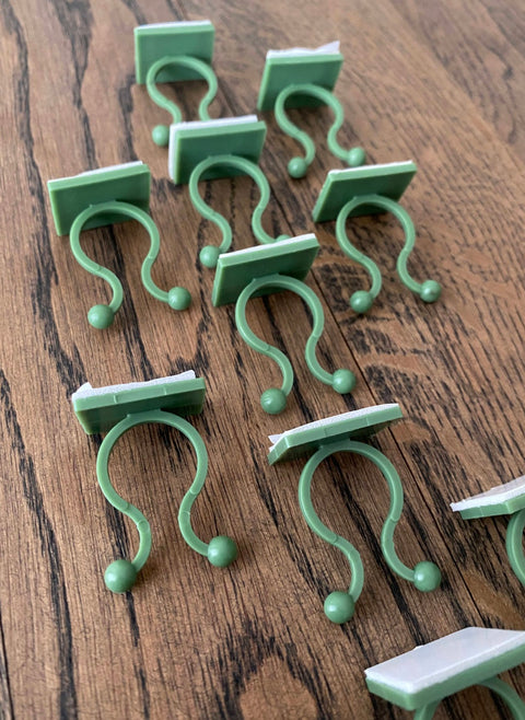 10pk Veggklips for klatreplanter klyper