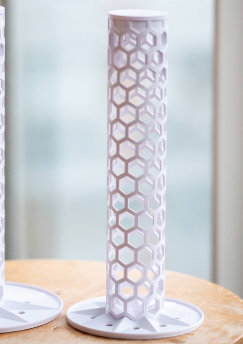 Mosestokk påbyggbar hvit