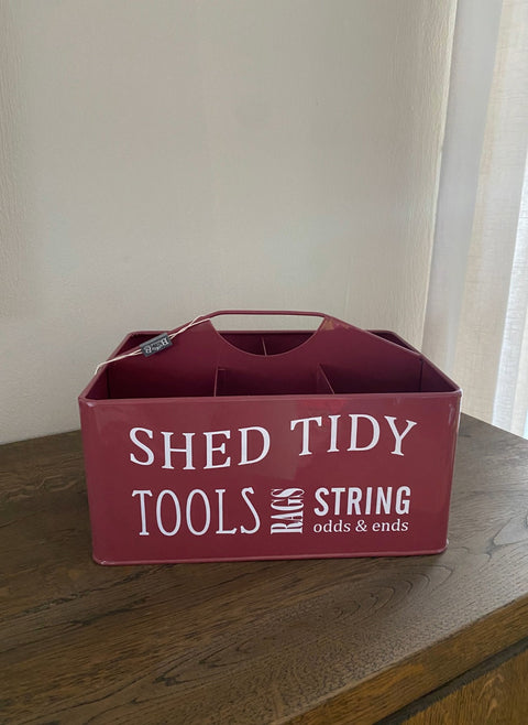 Redskapskasse stål burgunder