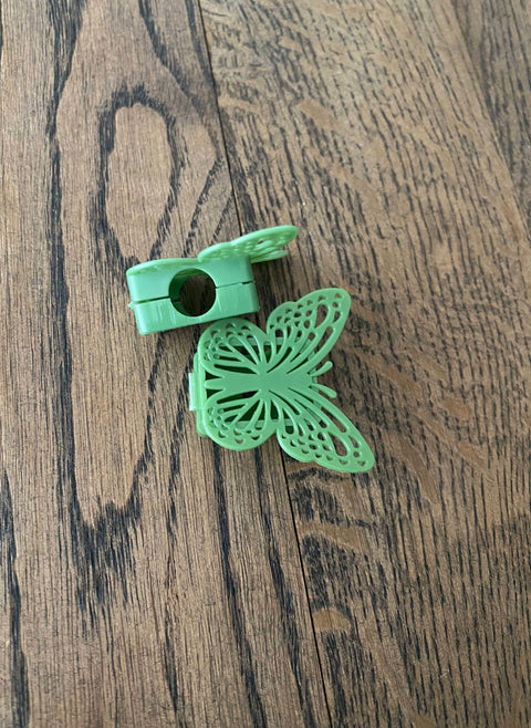 10pk Veggklips for klatreplanter sommerfugl