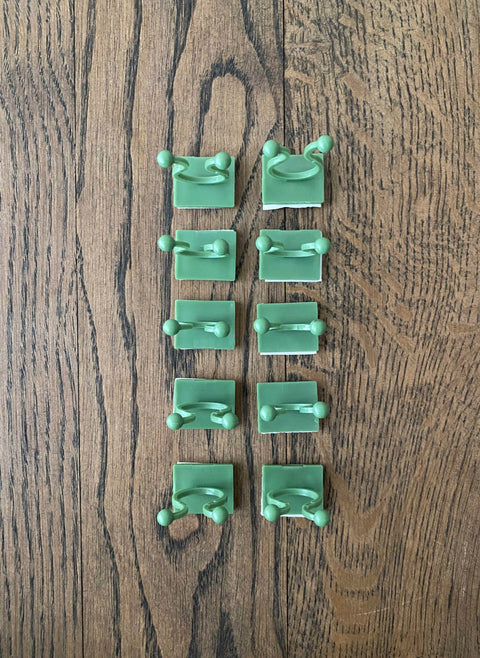 10pk Veggklips for klatreplanter klyper