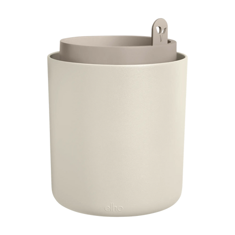 Urtepotte Bouncy Basil lin hvit