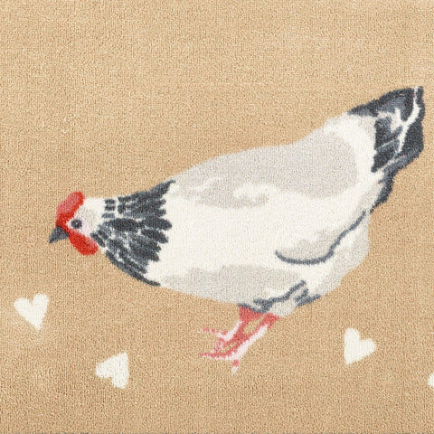 Dørmatte maskinvaskbar, Chicken