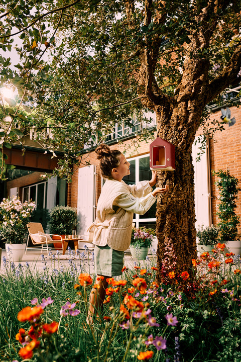 Fuglemater Cosy tuscan red, livstidsgaranti