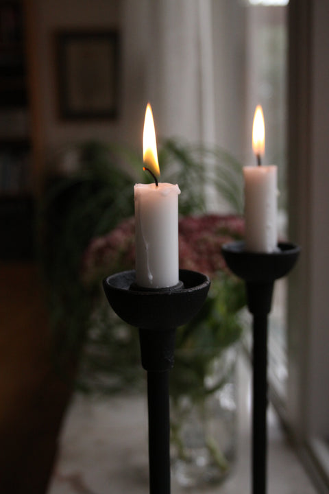 Høy lysestake støpejern