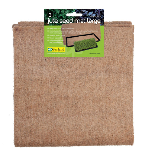 Jute frømatte stor 3pk