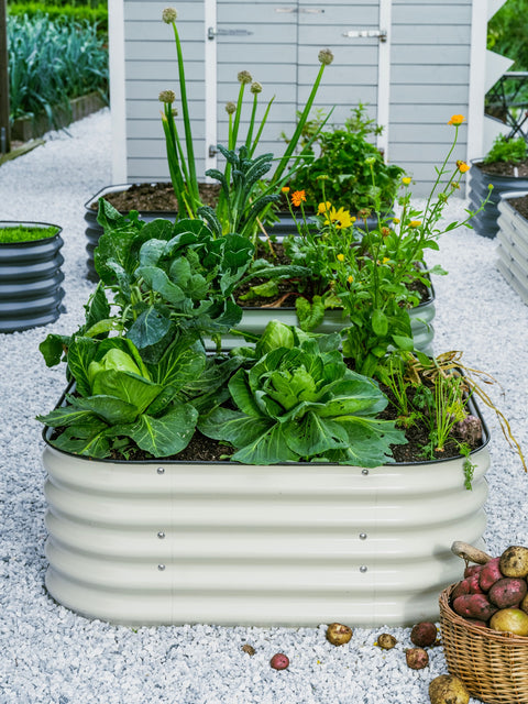 Plantekasse 105x105cm, beige