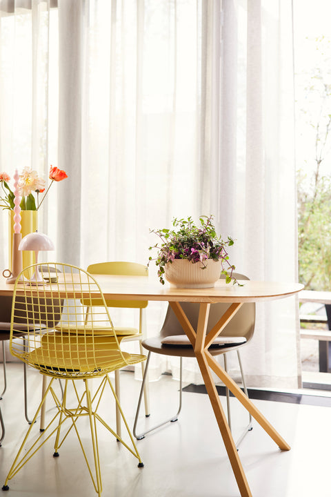 Blomsterbolle 25cm lin hvit, Vibes Fold